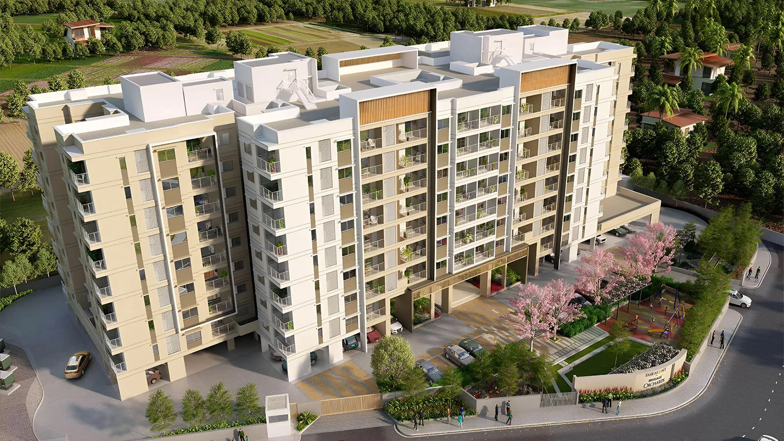 Brigade-Fairmonth-Apartment-in-Bangalore-Arial-view