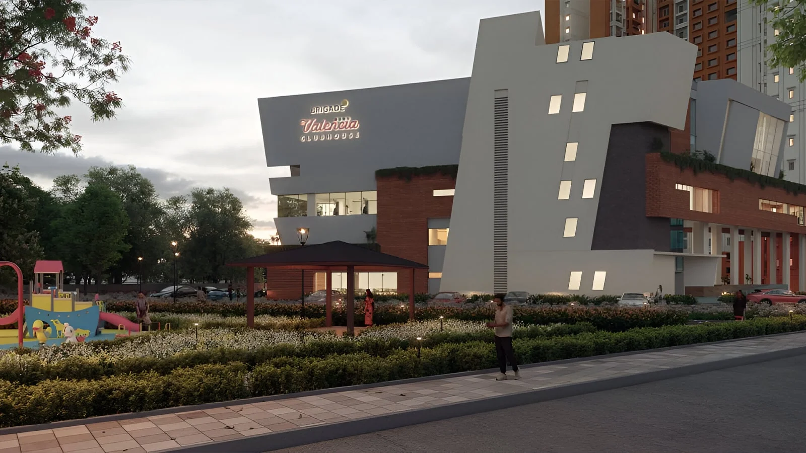 Brigade-Valencia-Apartment-in-Electronic-City-Bangalore-Clubhouse-front-view