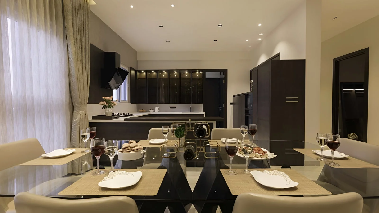 Artisane-Forest-Breeze-Apartment-in-South-Bangalore-dinning-and-kitchen-area