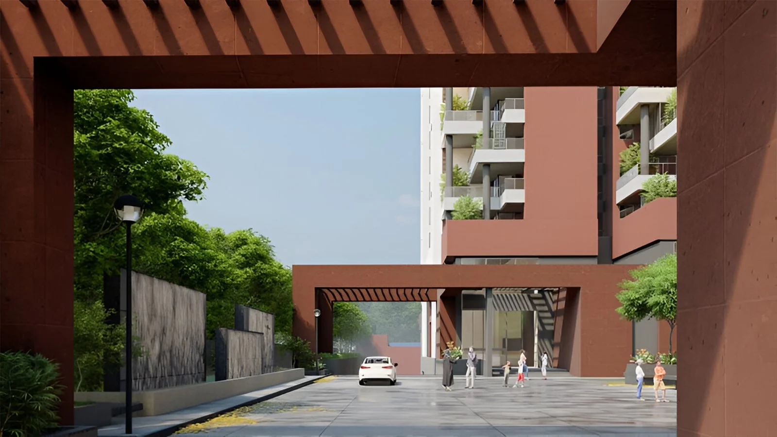 True North by Living walls Apartment in North Bangalore Entraince