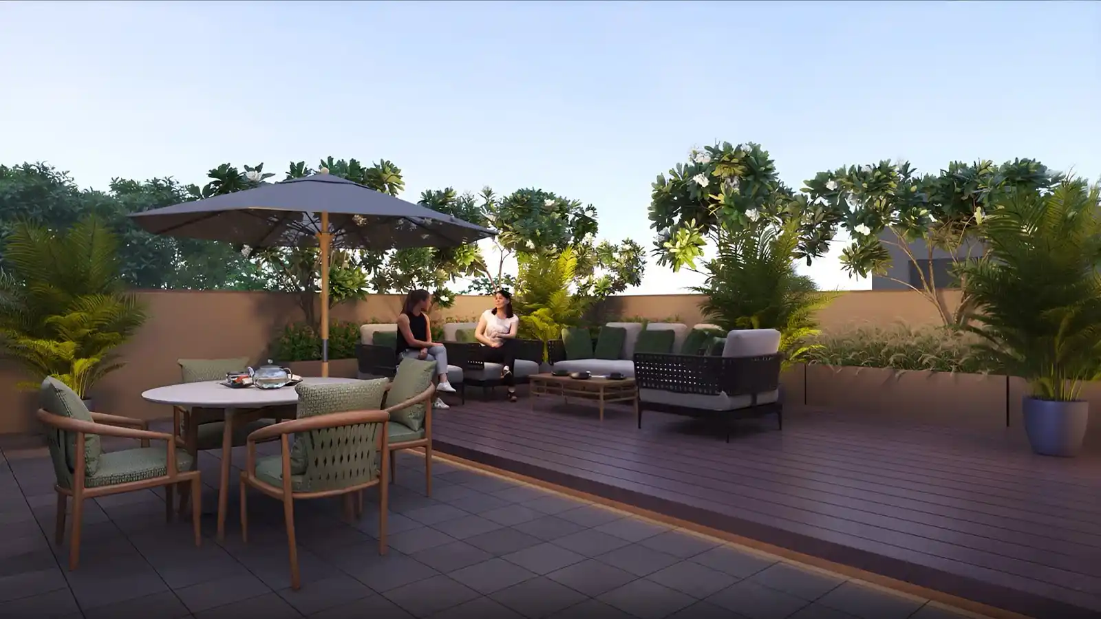 Rivera-UNO-Row-Villa-in-Whitefield-Bangalore-Sitting-areo-on-terrace