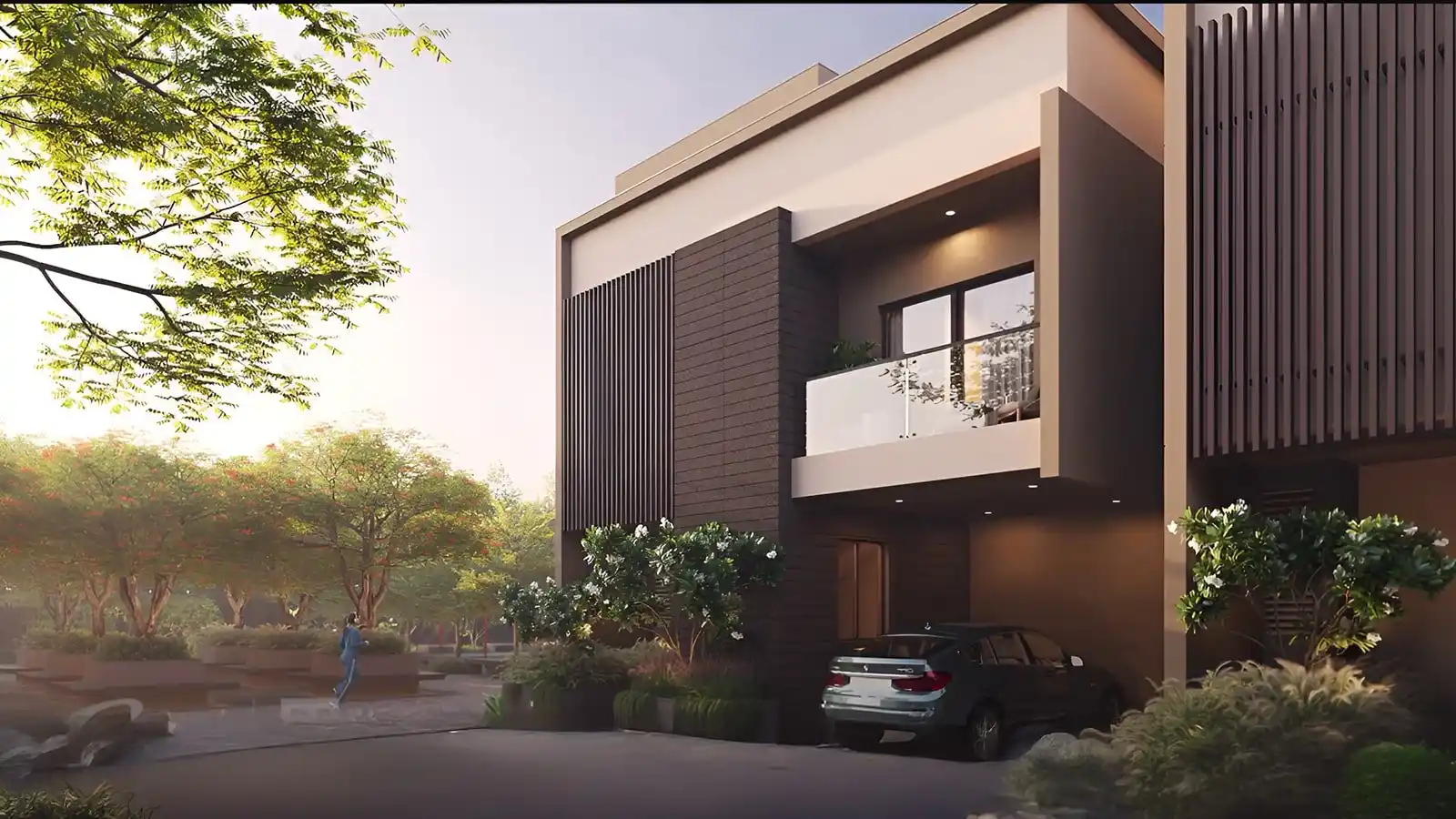 Rivera-UNO-Row-Villa-in-Whitefield-Bangalore-Luna-Villa-side-view