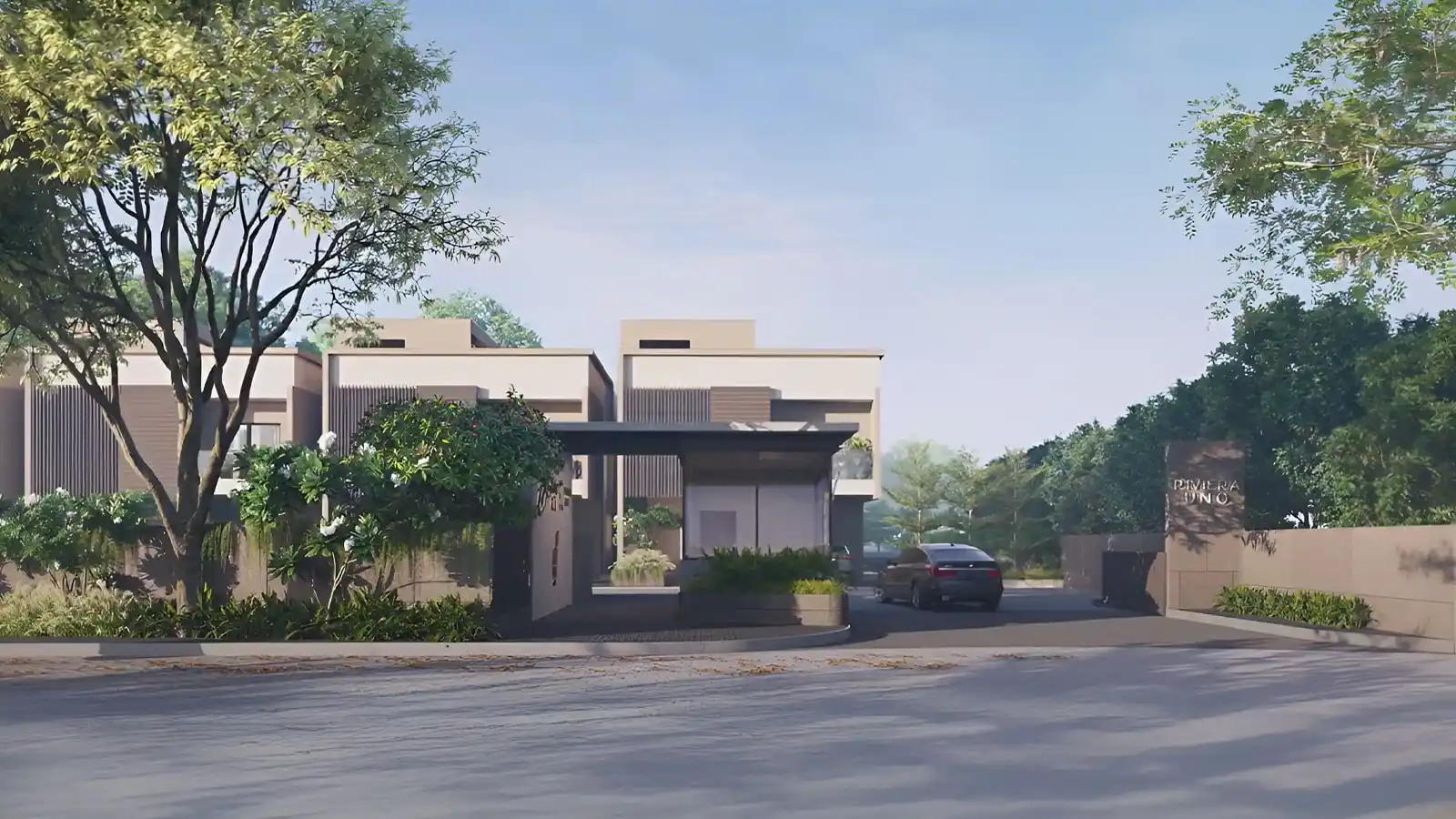 Rivera-UNO-Row-Villa-in-Whitefield-Bangalore-Entrance-of-villa.