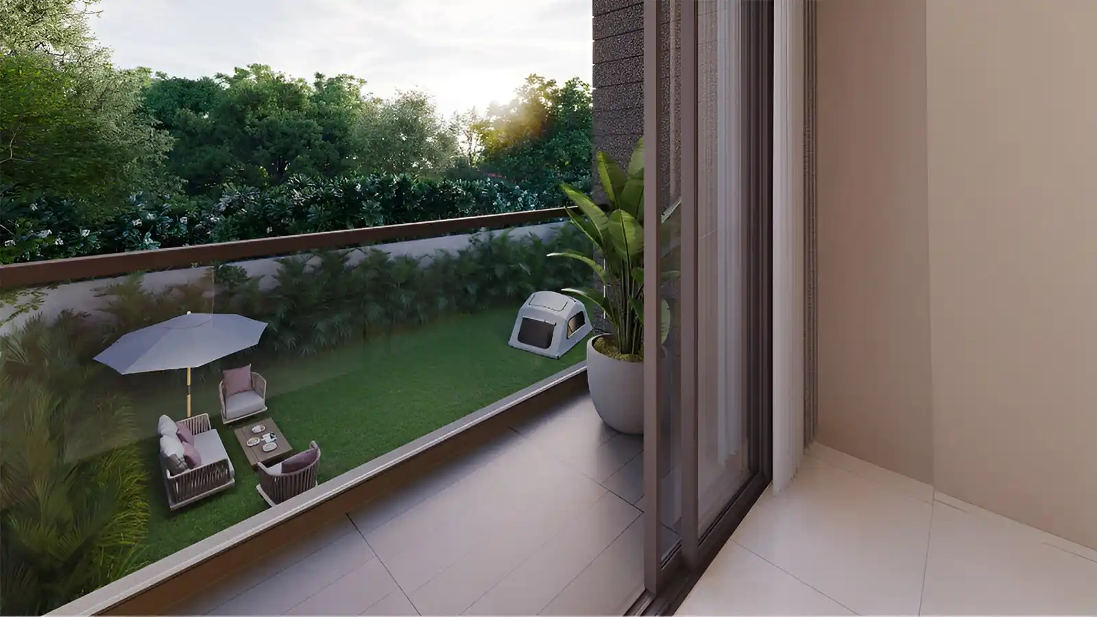 Rivera-UNO-Row-Villa-in-Whitefield-Bangalore-Balcony-View.