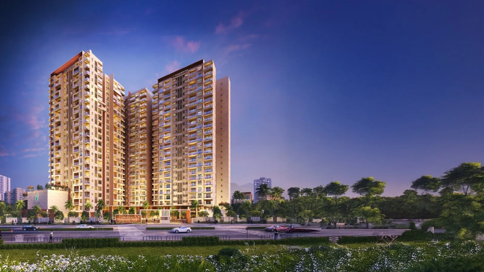 Vaswani-Starlight-Apartment-in-Whitefield-Bangalore-night-view