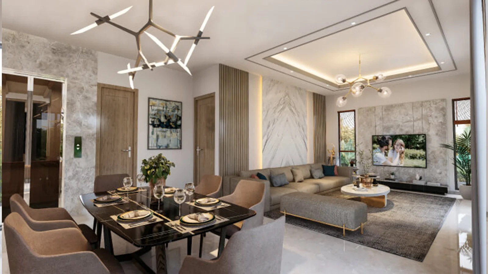 Capstone-Life-Midsummer-Rain-villa-in-Off-IVC-Road-in-Bangalore-dinning-and-living-area