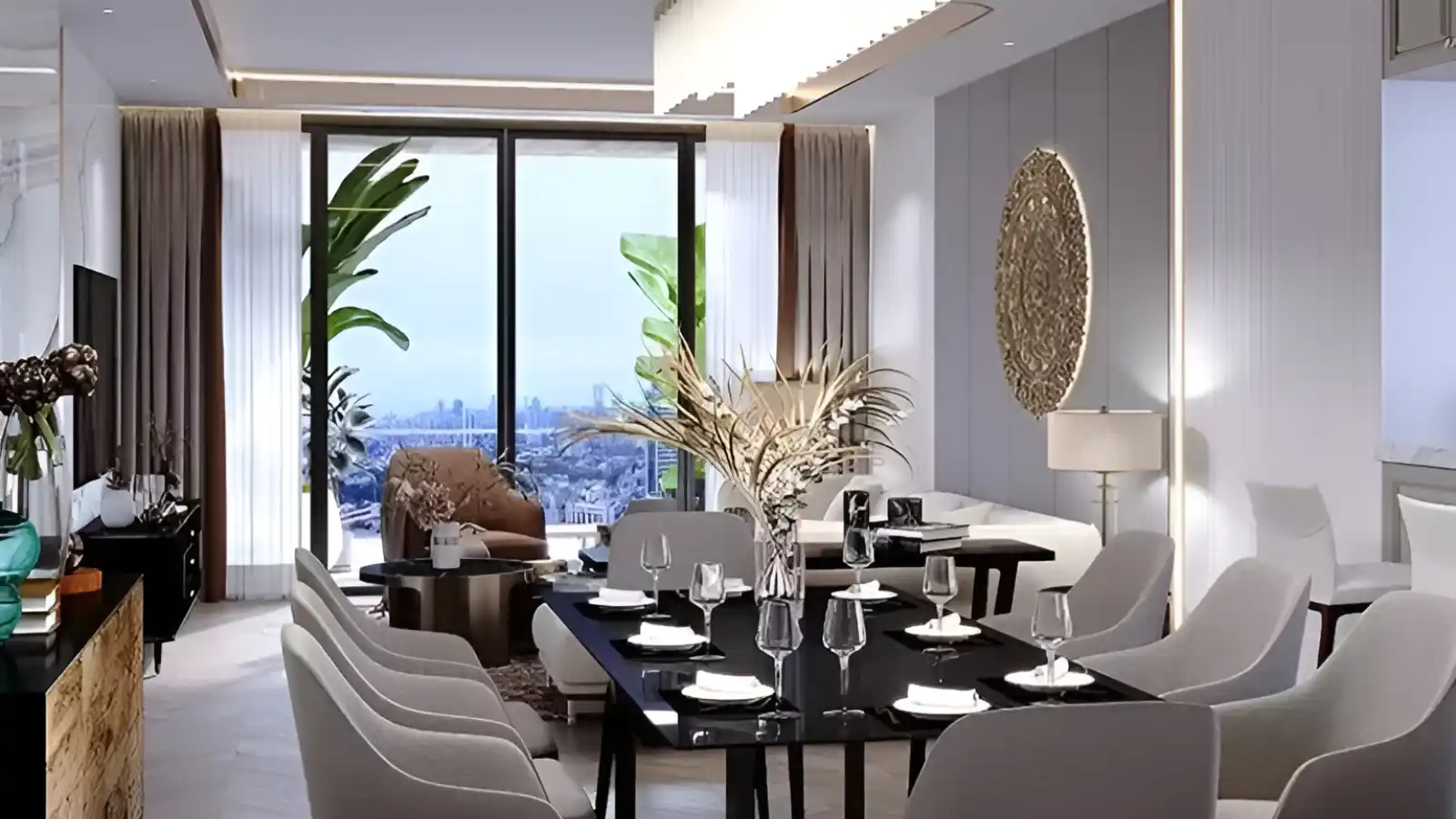 CNTC-The-Presidential-Tower-Apartment-in-Bangalore-dinning-area