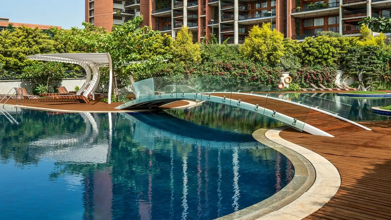 Bridge-over-swimming-pool