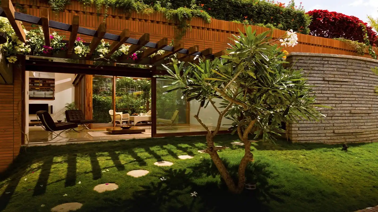Villa-Landscape-green-roofs