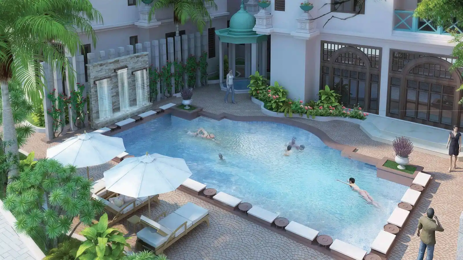 prestige-leela-residences-pool
