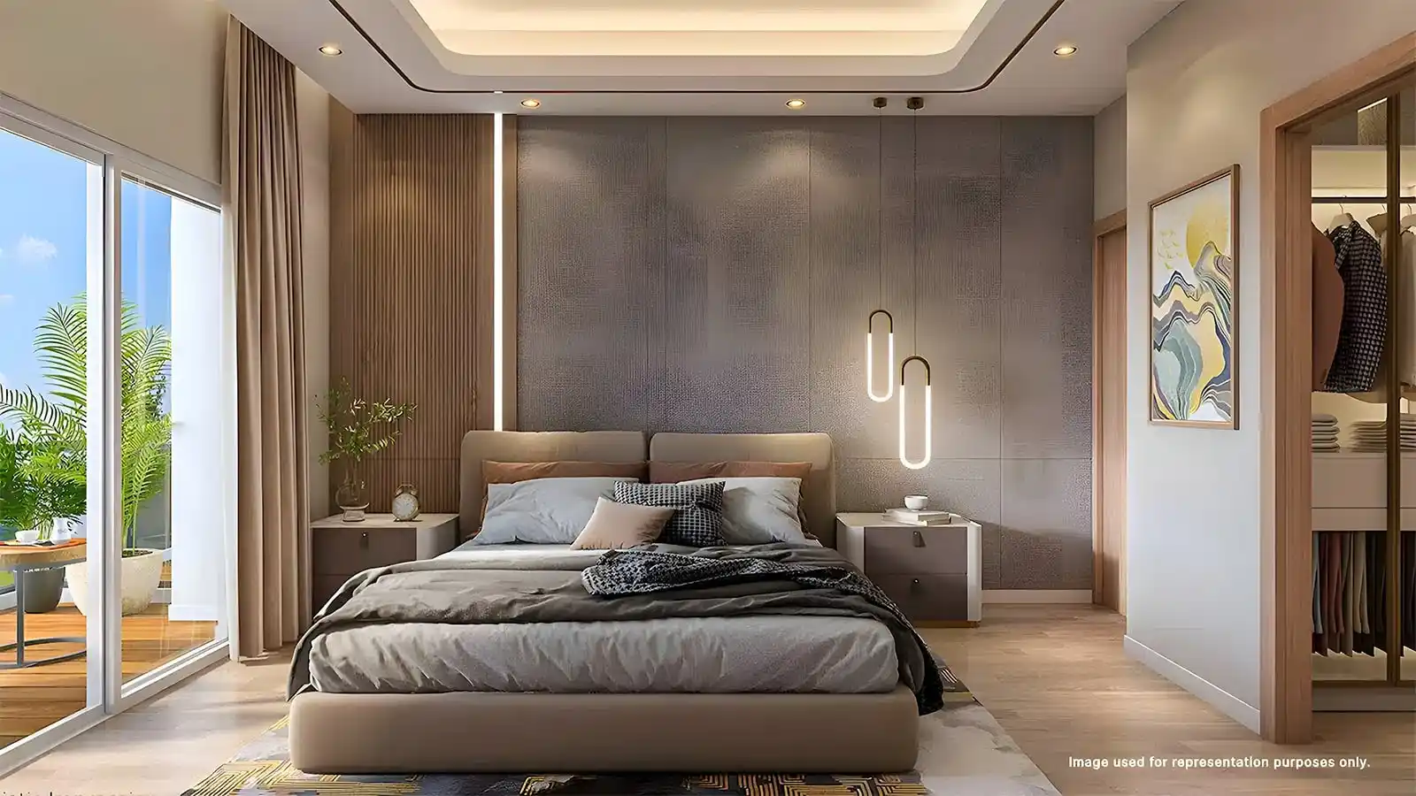 Purva-Infinity-Apartment-in-International-Airport-Road-Near-Yelahanka-Bangalore-Master-Bedroom