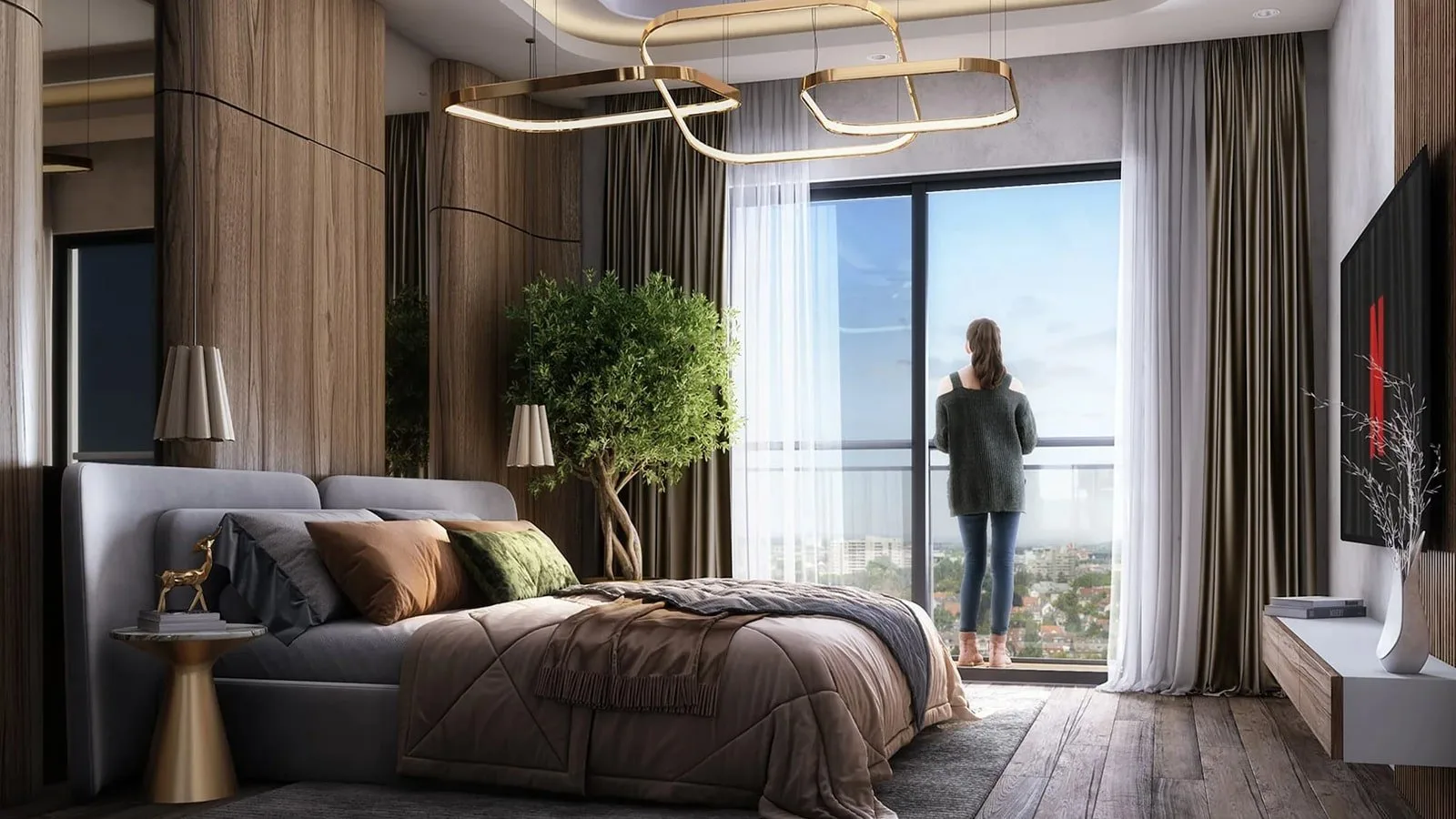 Sattva-Forest-Ridge-Apartment-in-JP-Nagar-Bangalore-Master-Bedroom