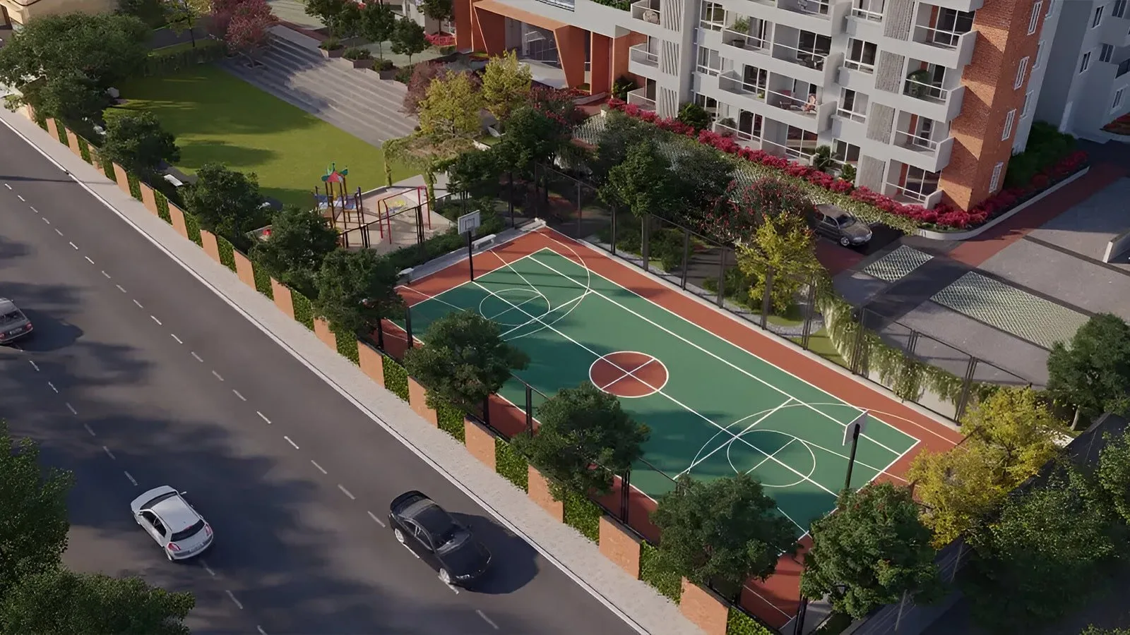Brigade-Laguna-Apartment-in-Hebbal-North-Bangalore-Basketball-court
