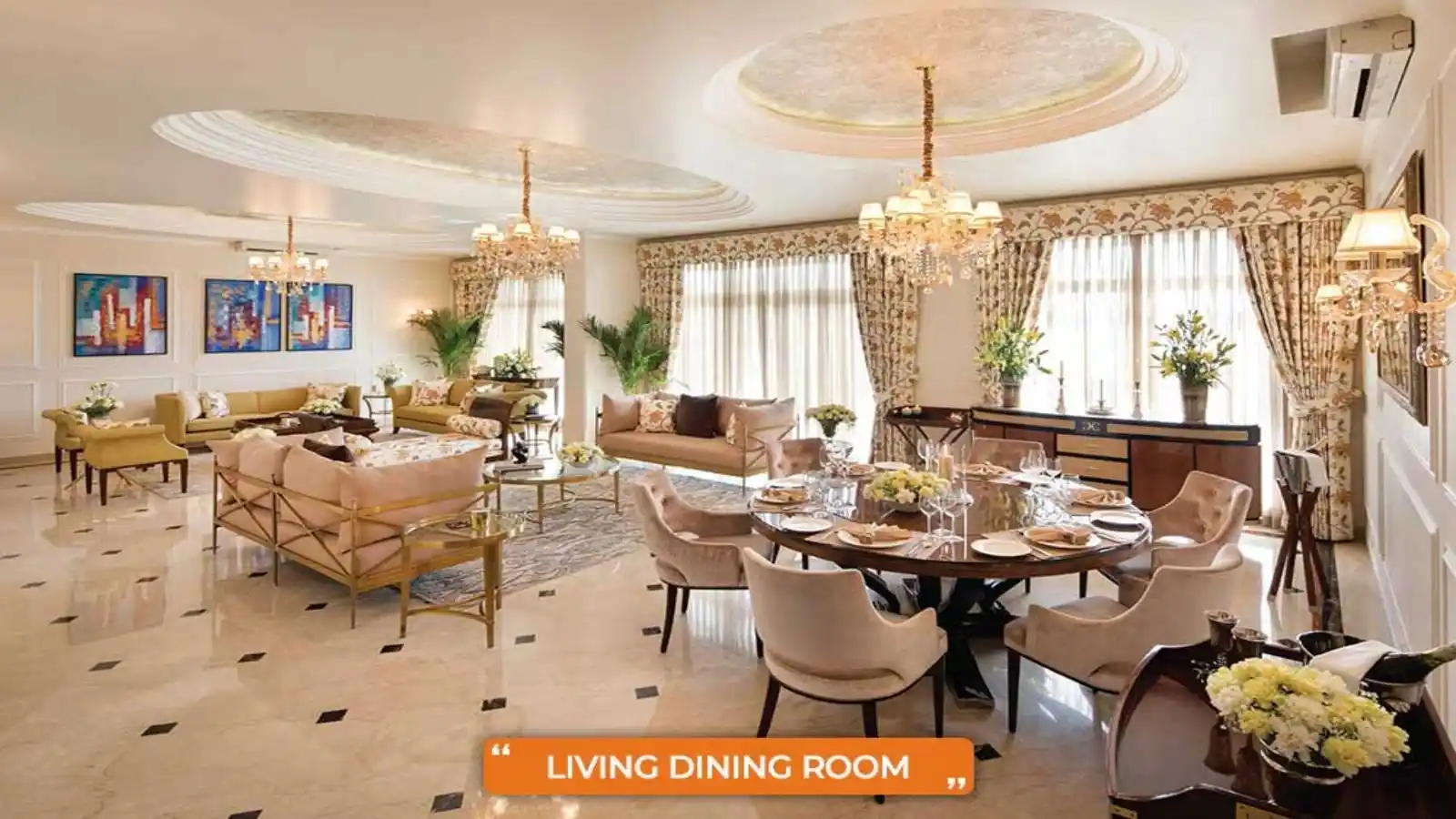 SkyVilla-Living-Dining-Area